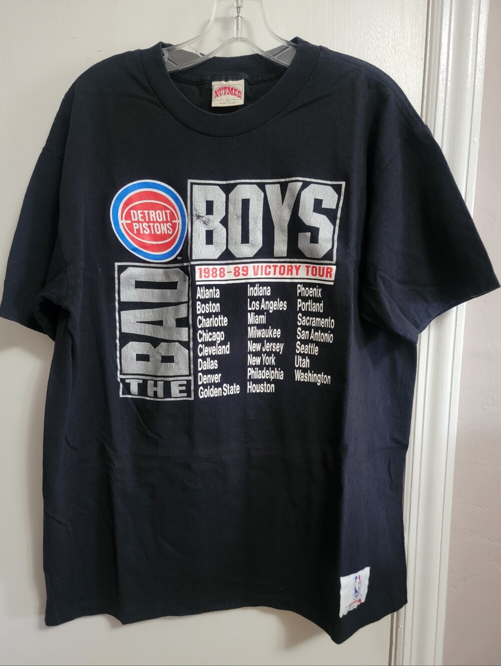 Detroit Pistons vintage 1988-89 black T-shirt